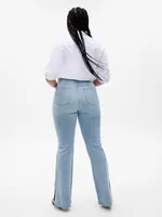 Mid Rise Split-Hem Vintage Slim Jeans