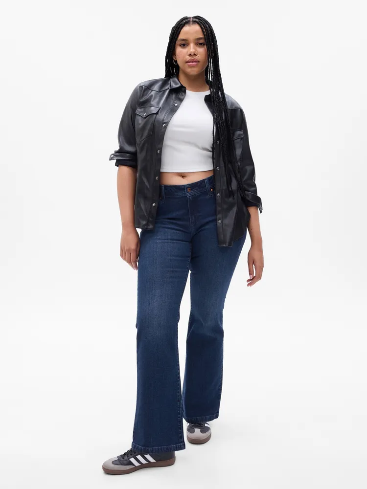 Low Rise '70s Flare Jeans