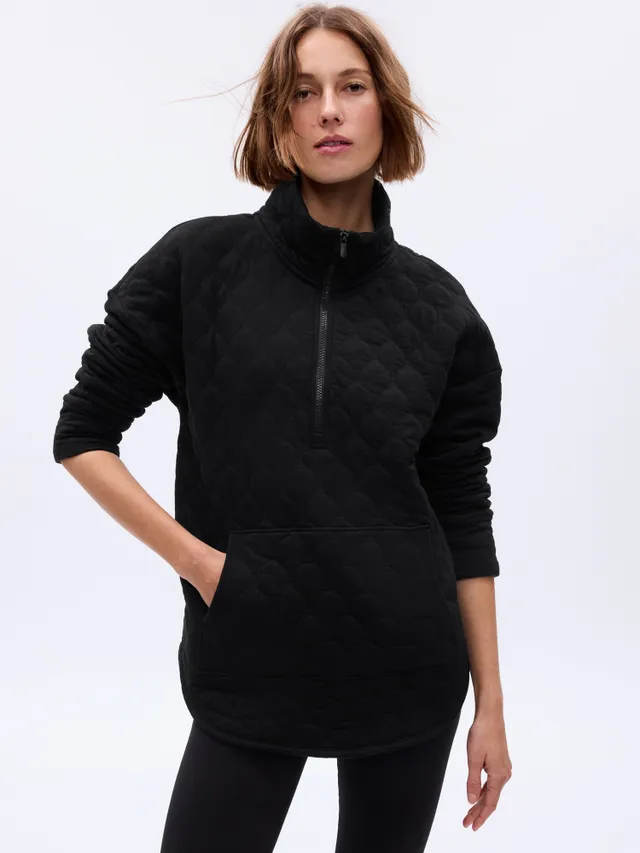 Maternity GapFit Half-Zip Pullover Sweatshirt