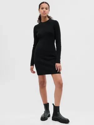 CashSoft Rib Mini Sweater Dress