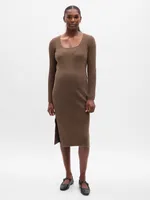 Maternity CashSoft Rib Midi Sweater Dress