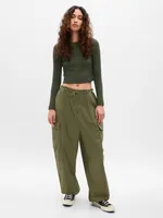 Cropped Rib T-Shirt