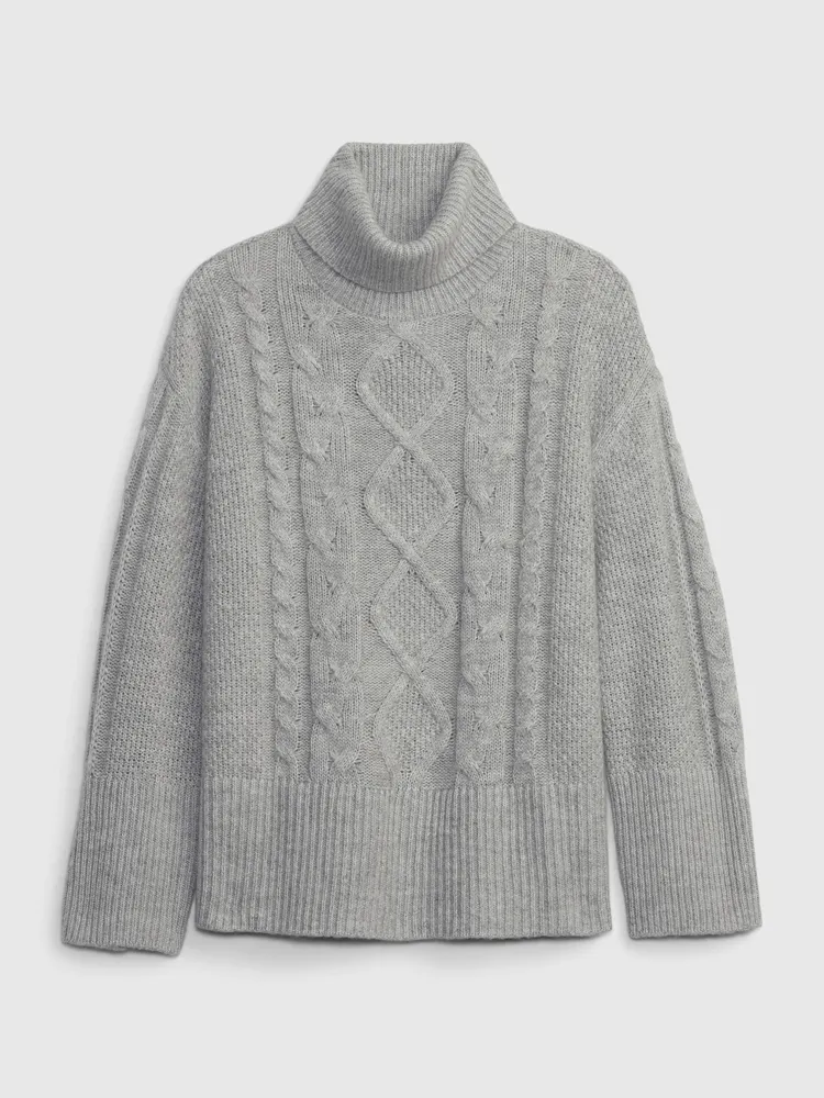24/7 Split-Hem Cable-Knit Sweater