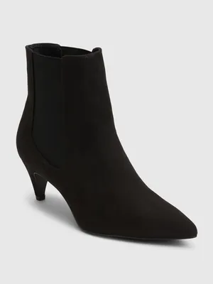 Vegan Suede Pointy Boots