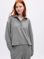 Cozy Rib Henley PJ T-Shirt