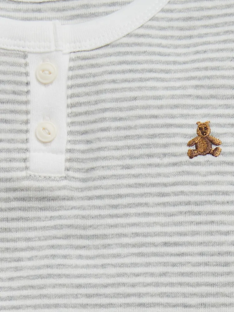 Pyjama henley en coton biologique pour Bébé et Tout-petit
