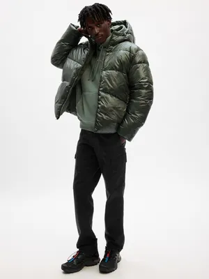 Recycled High Shine Puffer Jacket