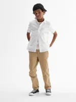 Kids Uniform Straight-Fit Stretch Khakis