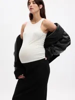 Maternity Rib Midi Skirt