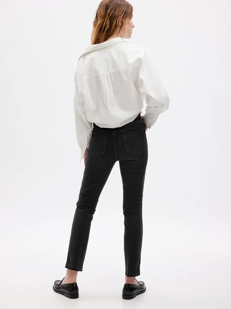 High Rise Velvet Vintage Slim Pants