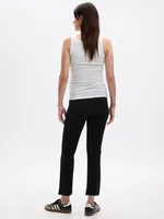 Maternity Full Panel Ponte Crop Kick Pants