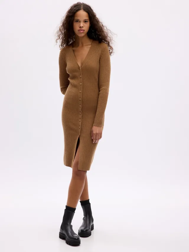 Gap CashSoft Rib Midi Sweater Dress