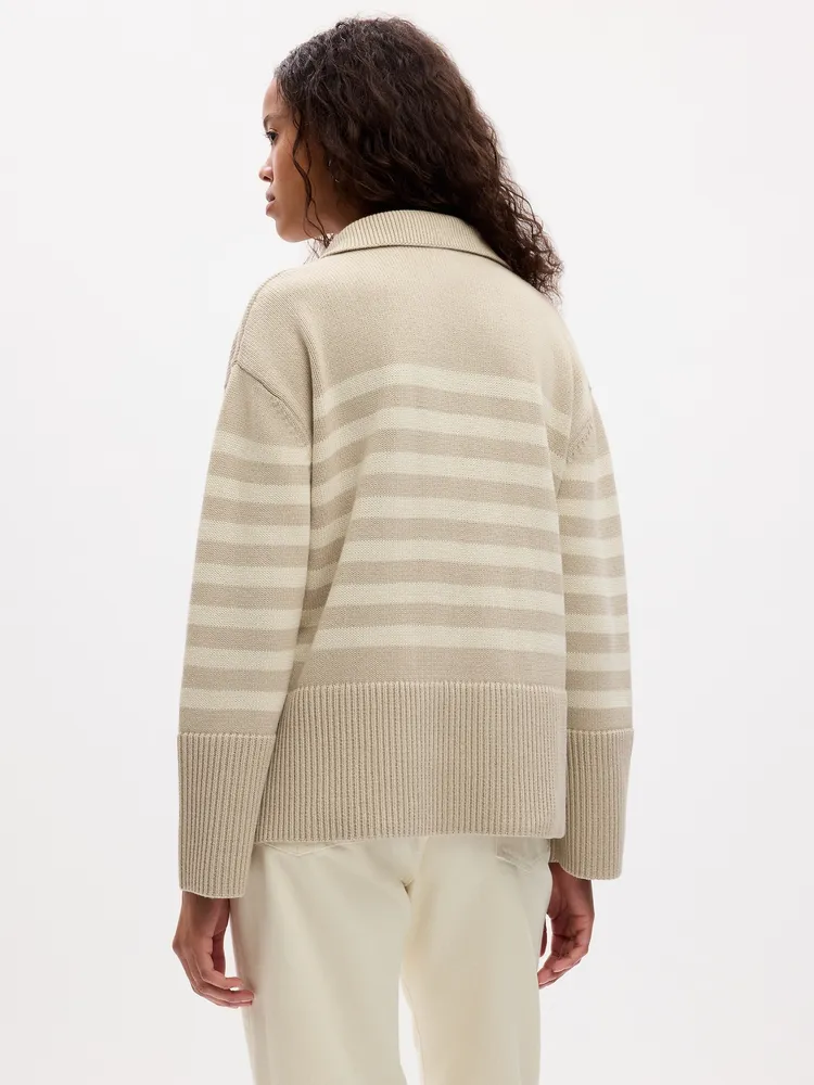 24/7 Split-Hem Crewneck Sweater
