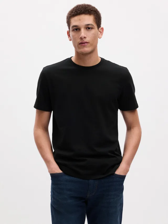 62% OFF on The EG Store Men's Black V-Neck T-shirt on Shopclues