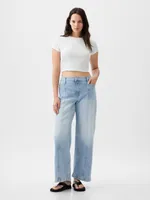 High Rise Stride Wide-Leg Jeans