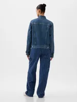 Mid Rise '90s Loose Pinstripe Carpenter Jeans