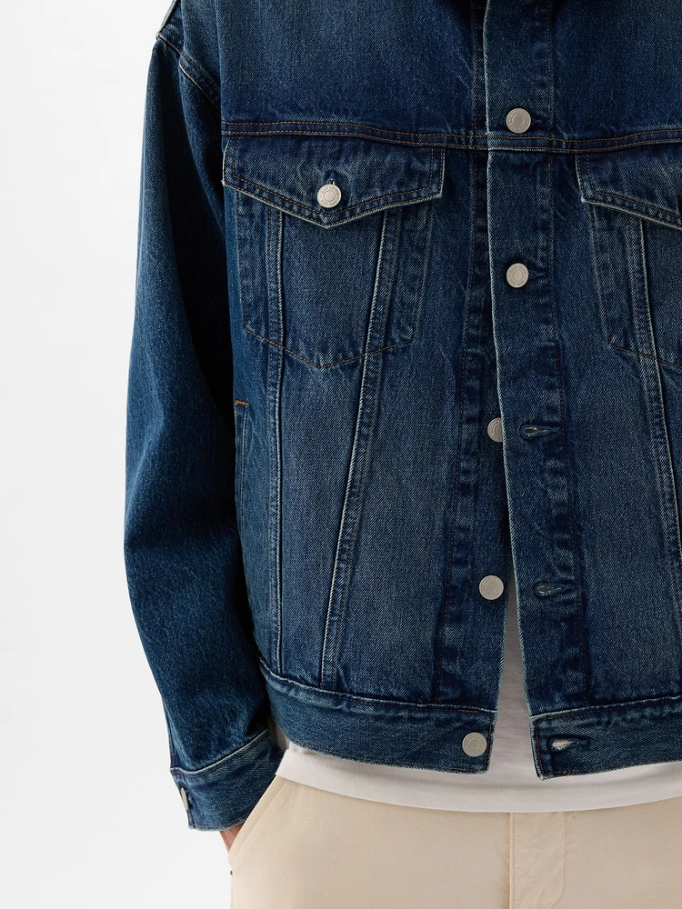 Organic Cotton Relaxed Denim Icon Jacket