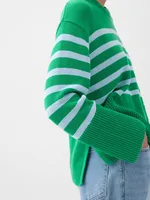 24/7 Split-Hem Stripe Sweater