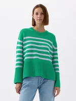 24/7 Split-Hem Stripe Sweater