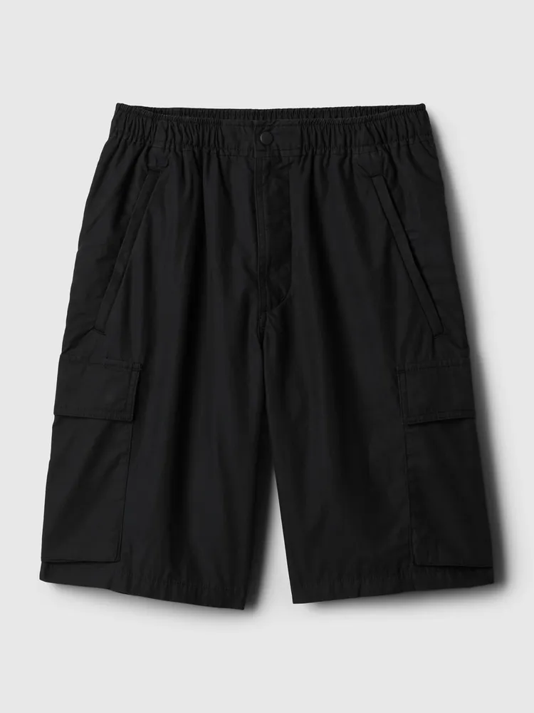 8" Poplin Cargo Shorts