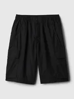 8" Poplin Cargo Shorts
