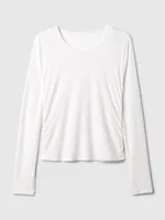 GapFit Breathe Ruched Cropped T-Shirt