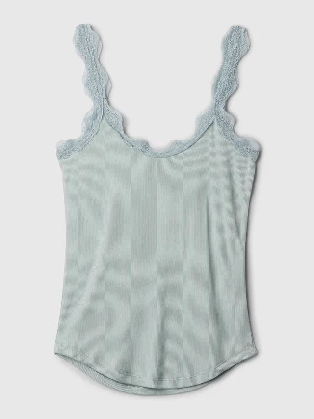 Gap Mini Rib Lace PJ Tank Top