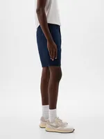 8" Linen-Cotton Shorts