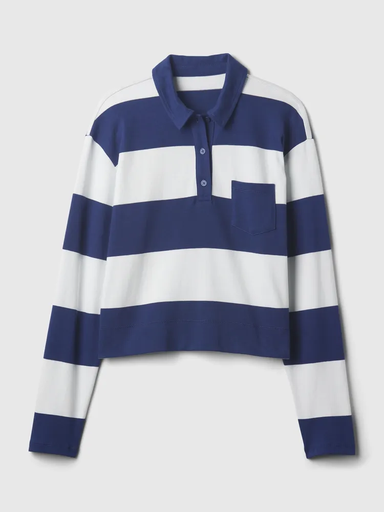 Cropped Rugby Polo Shirt