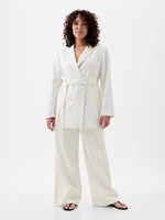 365 High Rise Linen-Cotton Trousers