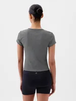 GapFit Studio Rib Cropped T-Shirt