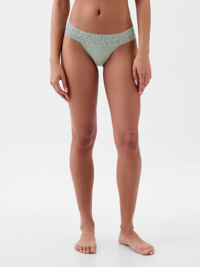 Gap Organic Stretch Cotton Lace Thong