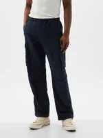 Linen-Cotton Cargo Pants
