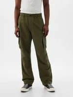 Linen-Cotton Cargo Pants