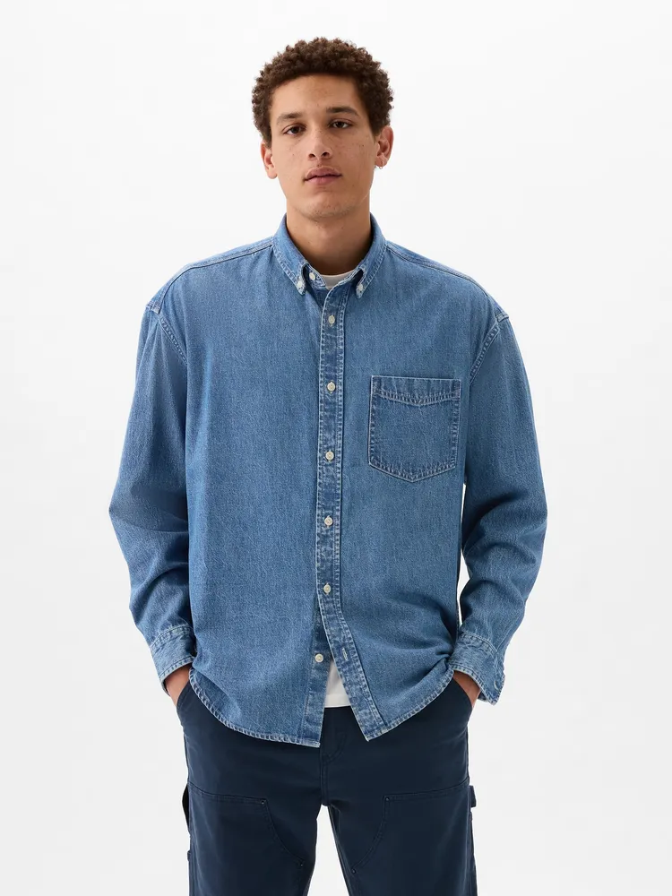 Chambray Denim Big Shirt