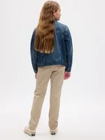 Kids Uniform Skinny Khakis with Shield