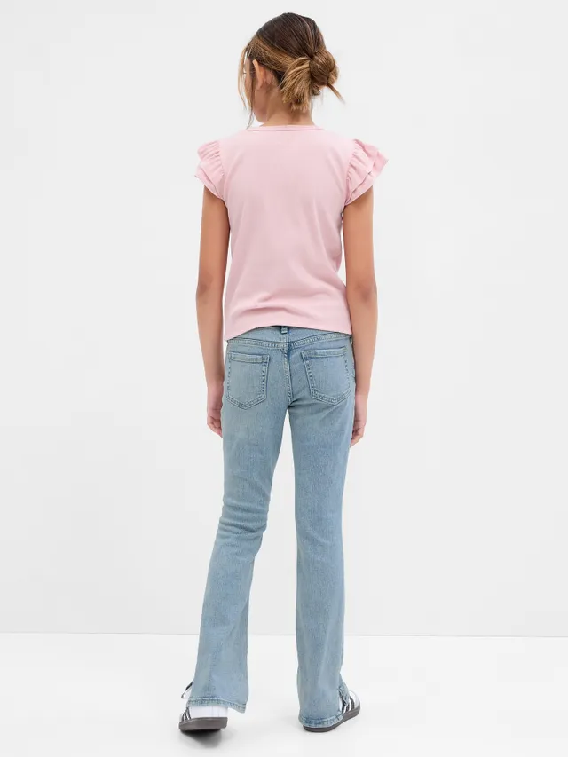 Kids Low Rise Stride Wide-Leg Jeans