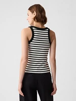 Modern Rib Halter Tank Top