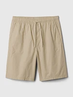 10" Poplin Easy Shorts with E-Waist