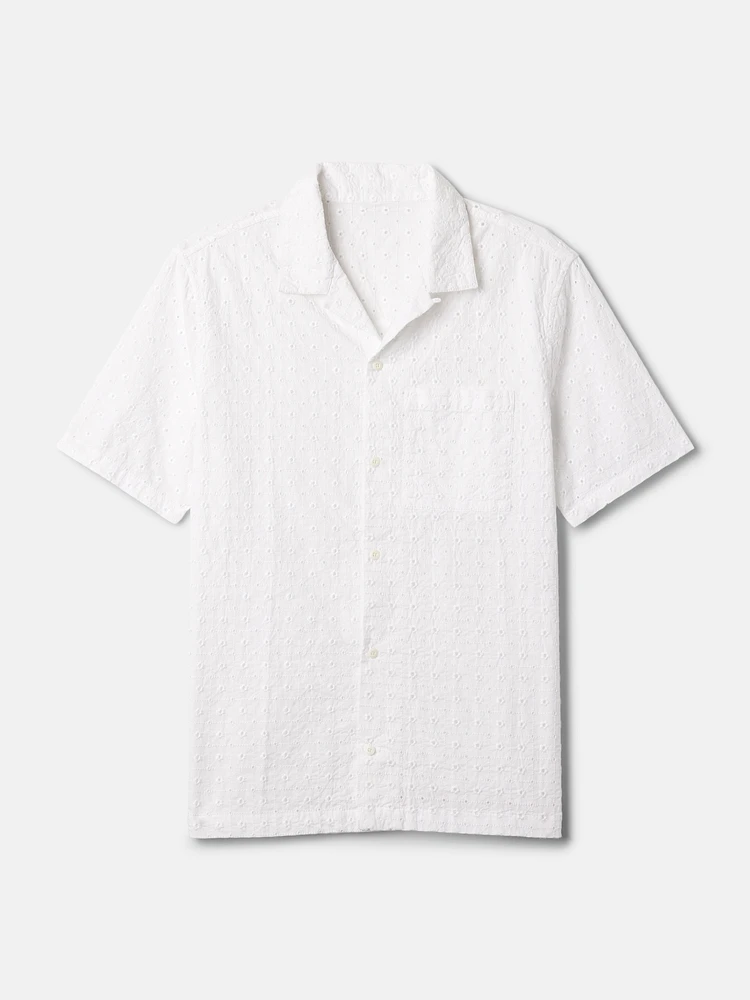 Eyelet Resort Shirt