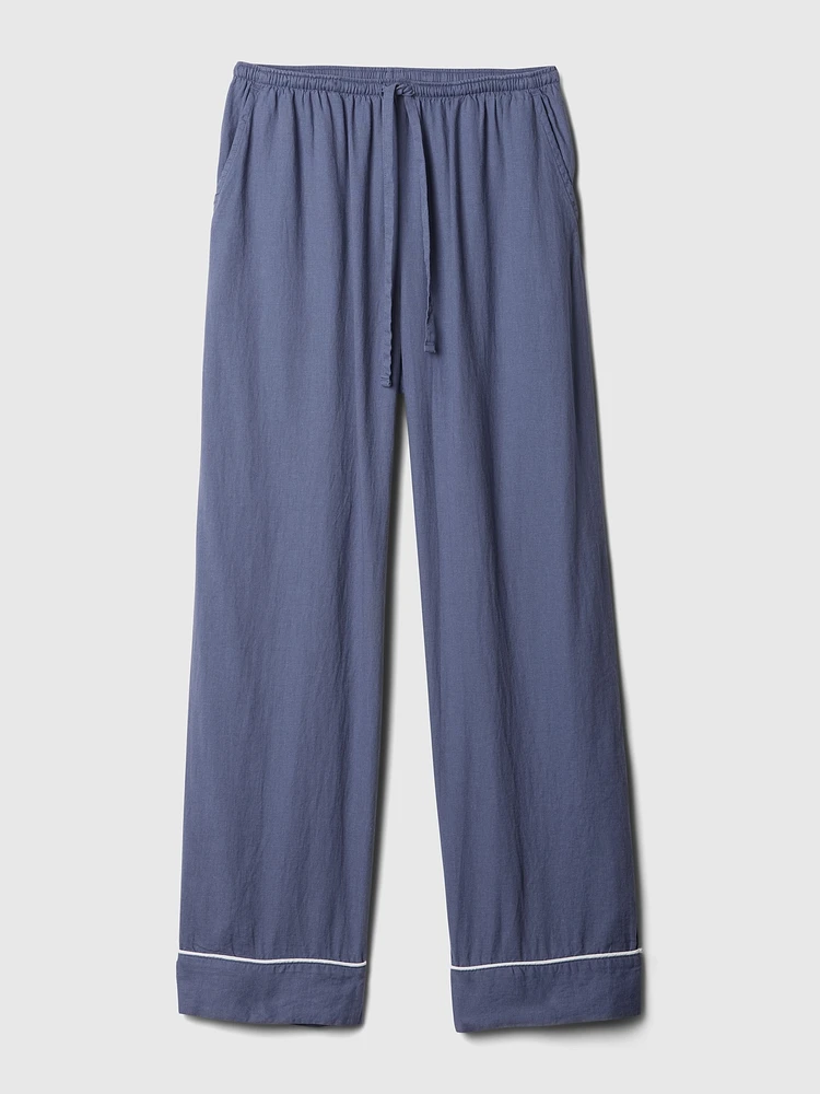 Linen-Blend PJ Pants