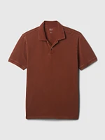 Washed Pique Polo Shirt