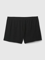 Linen-Blend PJ Shorts