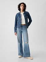 Low Rise Stride Wide-Leg Jeans