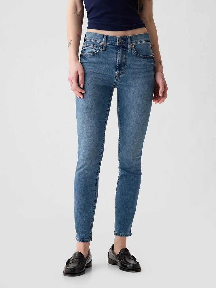 Mid Rise True Skinny Jeans