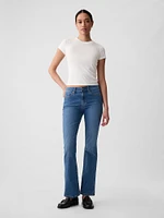 Mid Rise Baby Boot Jeans