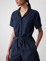 Denim Romper