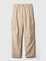 Linen-Cotton Cargo Pants