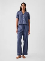 Linen-Blend PJ Shirt