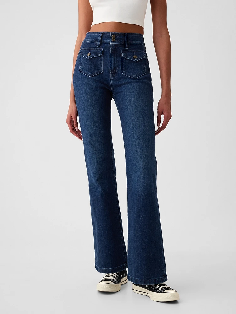 High Rise '70s Flare Jeans